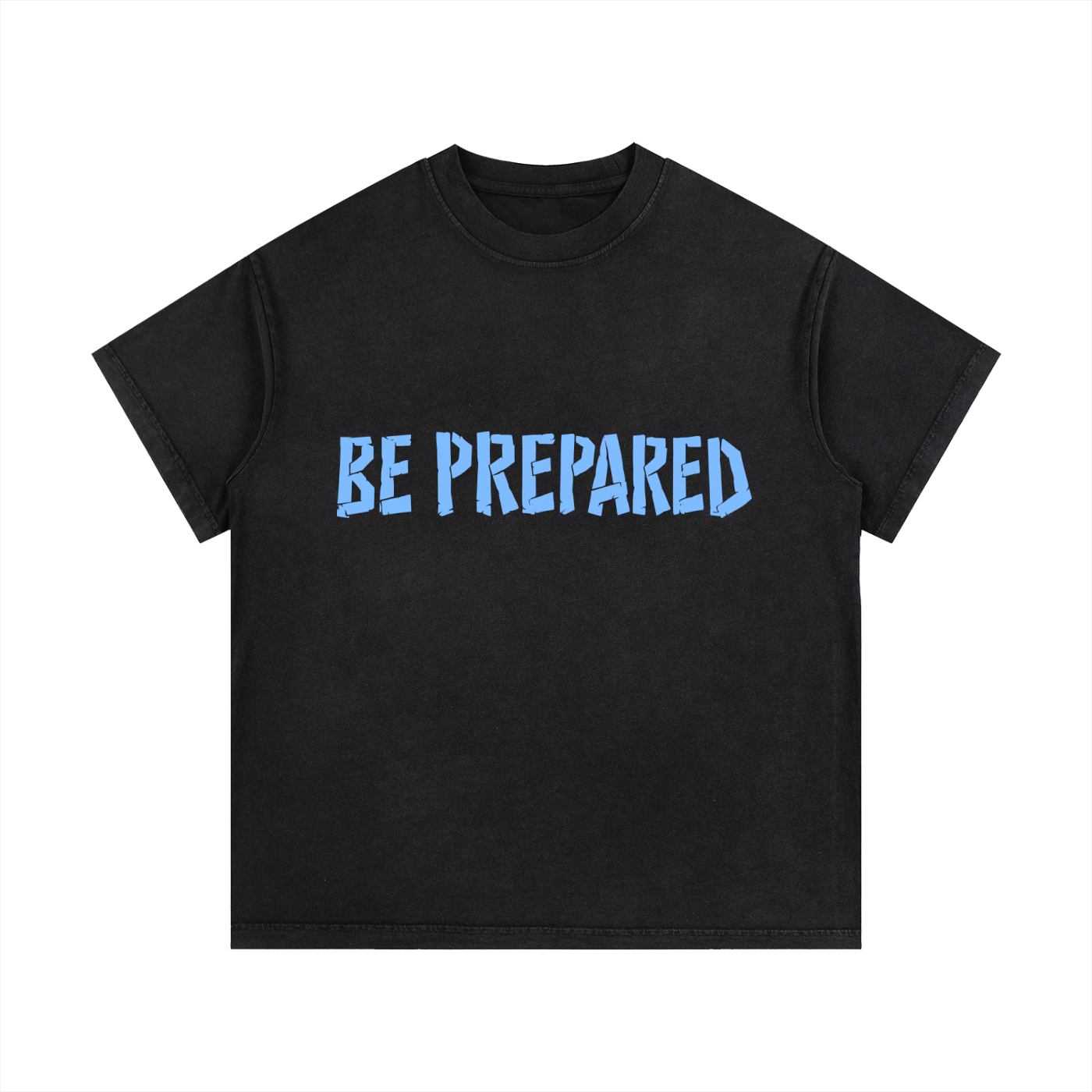 Adult Be Prepared Vintage Logo Tee - Blue