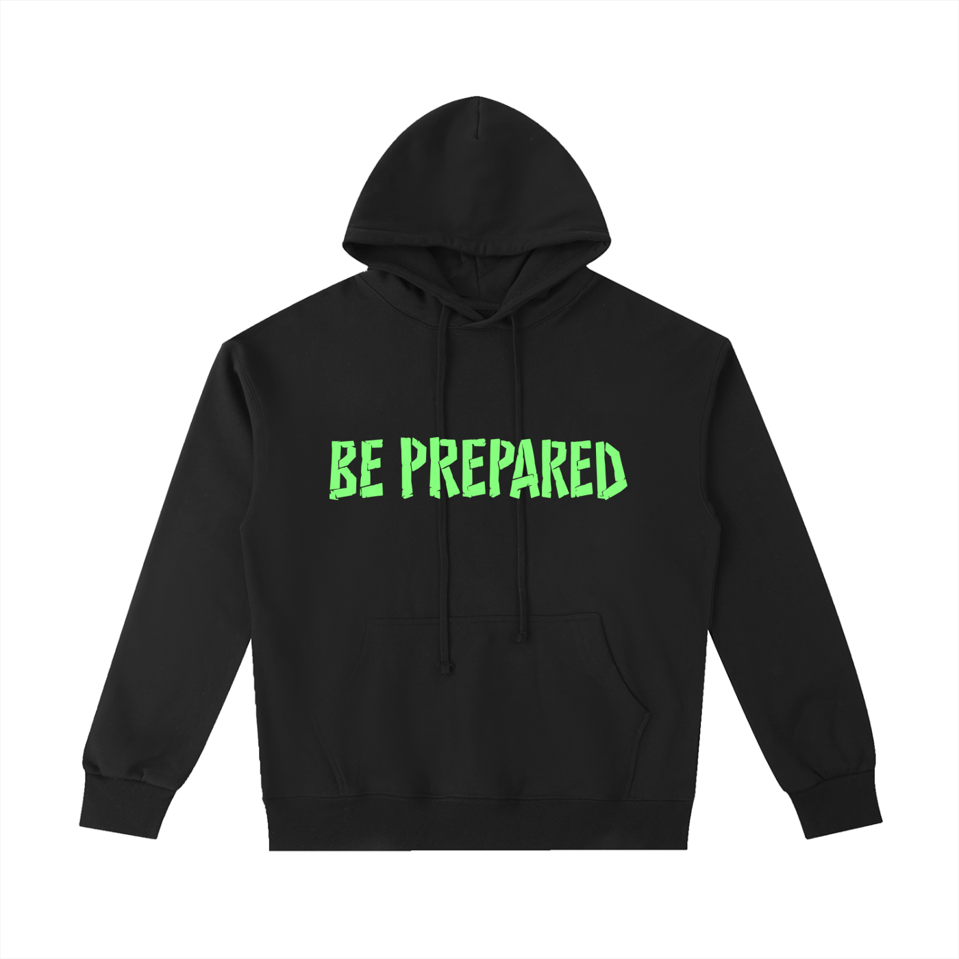 Adult Be Prepared Vintage Logo Hoodie - Green