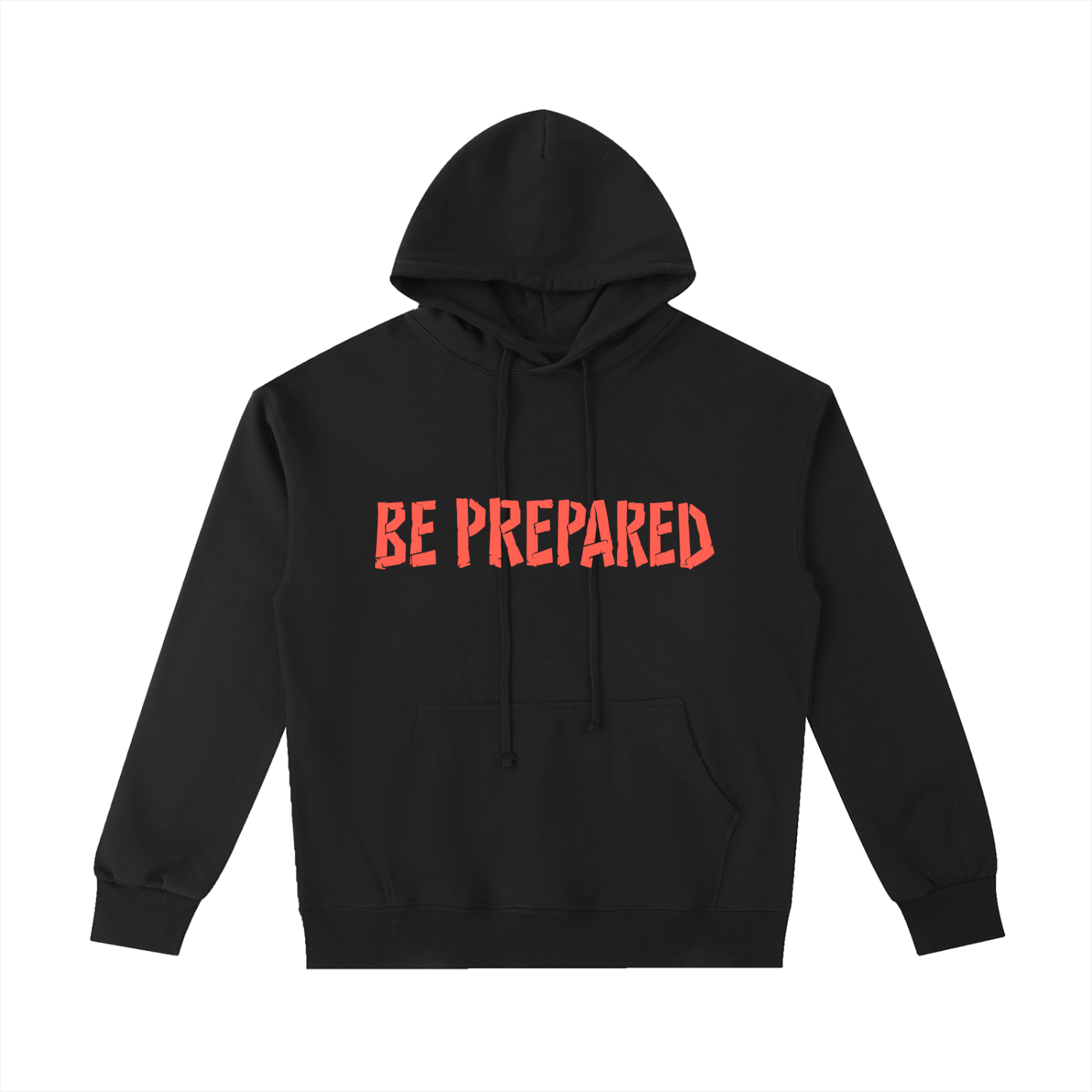 Adult Be Prepared Vintage Logo Hoodie - Red